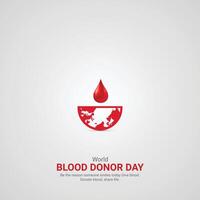 Welt Blut Spender Tag. Welt Blut Spender Tag kreativ Anzeigen Design Juni 14. , Illustration, 3d vektor