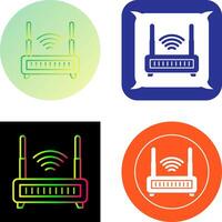 WLAN-Router-Icon-Design vektor