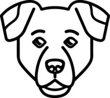 Hund Symbol Stil Porträt vektor