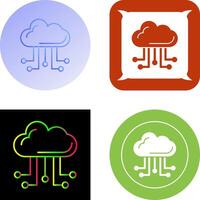 Cloud-Computing-Icon-Design vektor