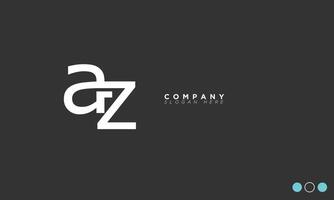 az alfabet brev initialer monogram logotyp vektor