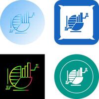 paj Diagram ikon design vektor