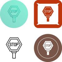 Stop-Schild-Icon-Design vektor