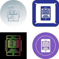 E-Book-Icon-Design vektor