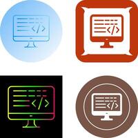 Coding-Icon-Design vektor