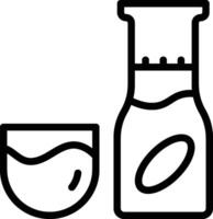 Soja Soße Symbol. Soja Soße Flasche Symbol vektor