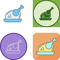 Huhn-Icon-Design vektor