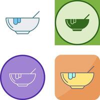 Suppe-Icon-Design vektor