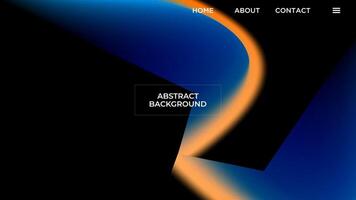 abstrakt dunkel Hintergrund elegant Gradient Gittergewebe Blau Orange glatt Farbe Design Vorlage gut zum modern Webseite, Hintergrund, Startseite Design vektor