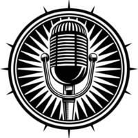 mic Podcast Kunst vektor