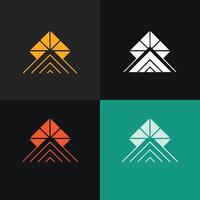 minimalistisk logotyp design mallar packa vektor