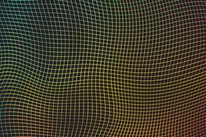 illustration, abstrakt Flerfärgad linje på svart bakgrund. vektor