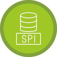 sql Datenbanken Linie multi Kreis Symbol vektor