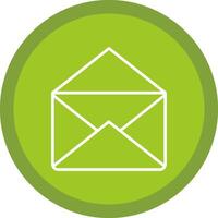 Mail Linie multi Kreis Symbol vektor