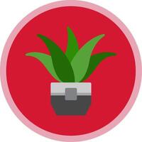 Aloe vera eben multi Kreis Symbol vektor