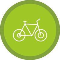 Fahrrad Linie multi Kreis Symbol vektor