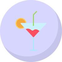 Cocktail eben Blase Symbol vektor