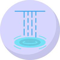 Wasserfall eben Blase Symbol vektor