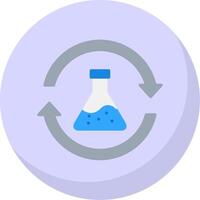 Chemikalien eben Blase Symbol vektor