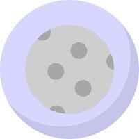 Mond eben Blase Symbol vektor