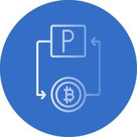 bitcoin PayPal platt bubbla ikon vektor