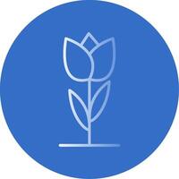 Tulpe eben Blase Symbol vektor