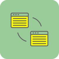 Refactoring Glyphe Gradient Ecke Symbol vektor