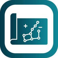 Konstellation Glyphe Gradient Ecke Symbol vektor