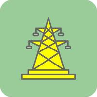 elektrisch Glyphe Gradient Ecke Symbol vektor