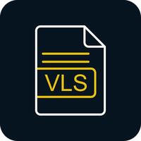 vls Datei Format Linie rot Kreis Symbol vektor