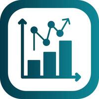 statistisch Diagramm gefüllt Gelb Symbol vektor