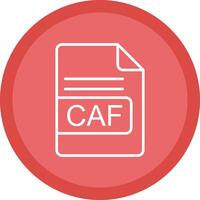 caf Datei Format Linie multi Kreis Symbol vektor