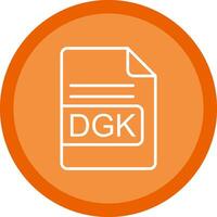 dgk Datei Format Linie multi Kreis Symbol vektor