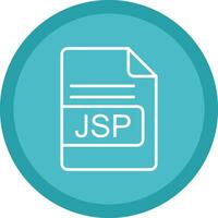 jsp Datei Format Linie multi Kreis Symbol vektor