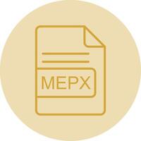 mepx Datei Format Linie Gelb Kreis Symbol vektor