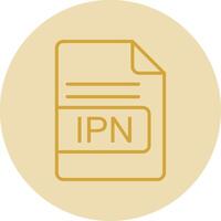 ipn Datei Format Linie Gelb Kreis Symbol vektor