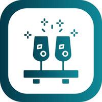 Getränke Glyphe Gradient Ecke Symbol vektor