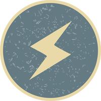 Lightning Button Vector Icon