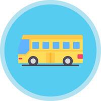 Tourist Bus eben multi Kreis Symbol vektor
