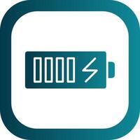 Batterie Glyphe Gradient Ecke Symbol vektor