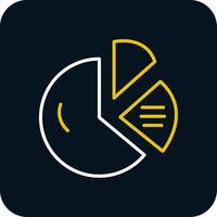 dount Diagramm Linie rot Kreis Symbol vektor