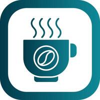 Kaffee Glyphe Gradient Ecke Symbol vektor