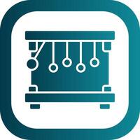Pendel Glyphe Gradient Ecke Symbol vektor