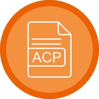 acp Datei Format Linie multi Kreis Symbol vektor