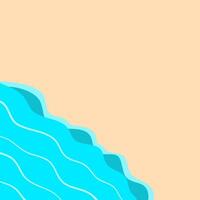 Welle Hintergrund zum Ihre Design mit Detail. Sommer- Hintergrund mit Welle und Sand. vektor