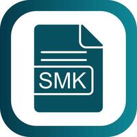 smk Datei Format Glyphe Gradient Ecke Symbol vektor