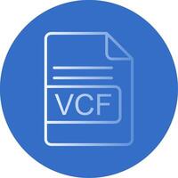 vcf Datei Format eben Blase Symbol vektor