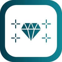 Diamant Glyphe Gradient Ecke Symbol vektor