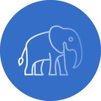 Elefant eben Blase Symbol vektor