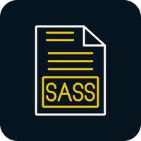 sass Linie rot Kreis Symbol vektor